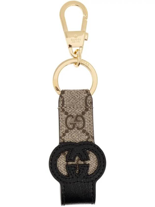 Cut-out Interlocking G Key Holder Black - GUCCI - BALAAN 3