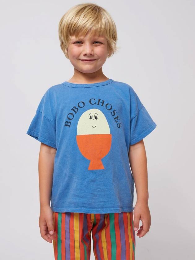 Children s Short Sleeve T Shirt Morning Egg B125AC006 - BOBO CHOSES - BALAAN 4