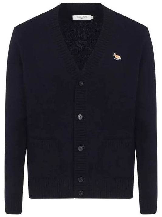 Baby Fox Patch Cosy Cardigan Navy - MAISON KITSUNE - BALAAN 2