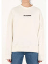 Plus Logo Sweatshirt White - JIL SANDER - BALAAN 3