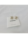 Women's CC Logo Pearl Crystal Stud Earrings Gold - CHANEL - BALAAN 5