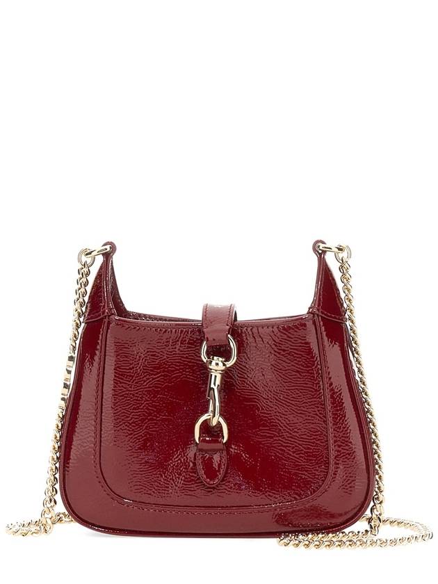 Jackie Notte Patent Leather Mini Shoulder Bag Bordeaux - GUCCI - BALAAN 2