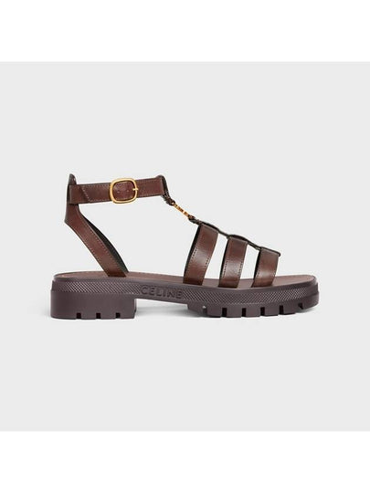 Clea Triomphe Gladiator Sandals Brown - CELINE - BALAAN 2