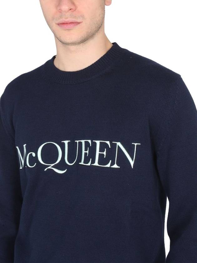 Sweater 651184 Q1XAY4064 BLUE - ALEXANDER MCQUEEN - BALAAN 6