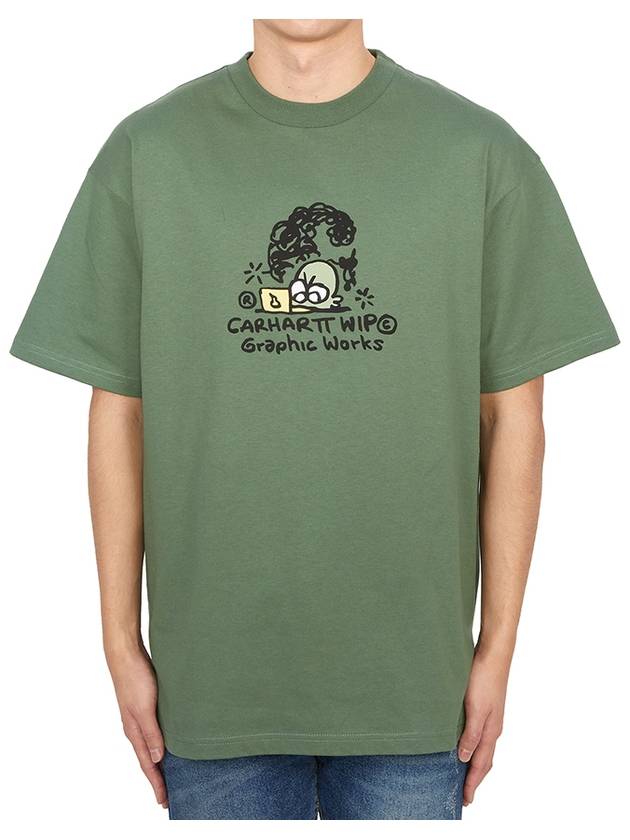 Graphic Works Short Sleeve T-Shirt Green - CARHARTT WIP - BALAAN 2