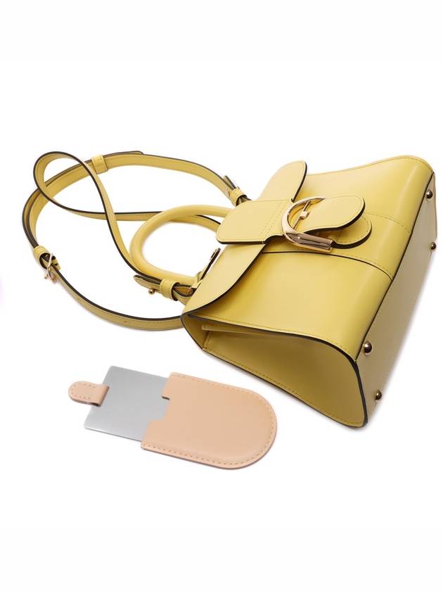 Brillant Mini Box Tote Bag Yellow - DELVAUX - BALAAN 6