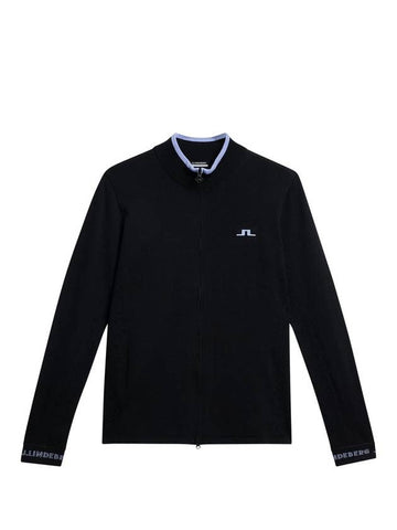 Almaida Full Zip Knit Top Black - J.LINDEBERG - BALAAN 1