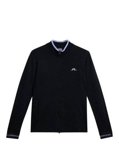 Almaida Full Zip Knit Top Black - J.LINDEBERG - BALAAN 1