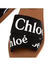 Woody Logo Canvas Strap Flat Mule Black - CHLOE - BALAAN 5