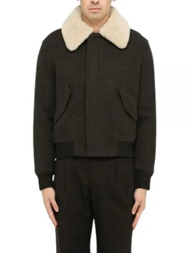 Shearling collar jacket UJK010 WV0019 055 - AMI - BALAAN 1