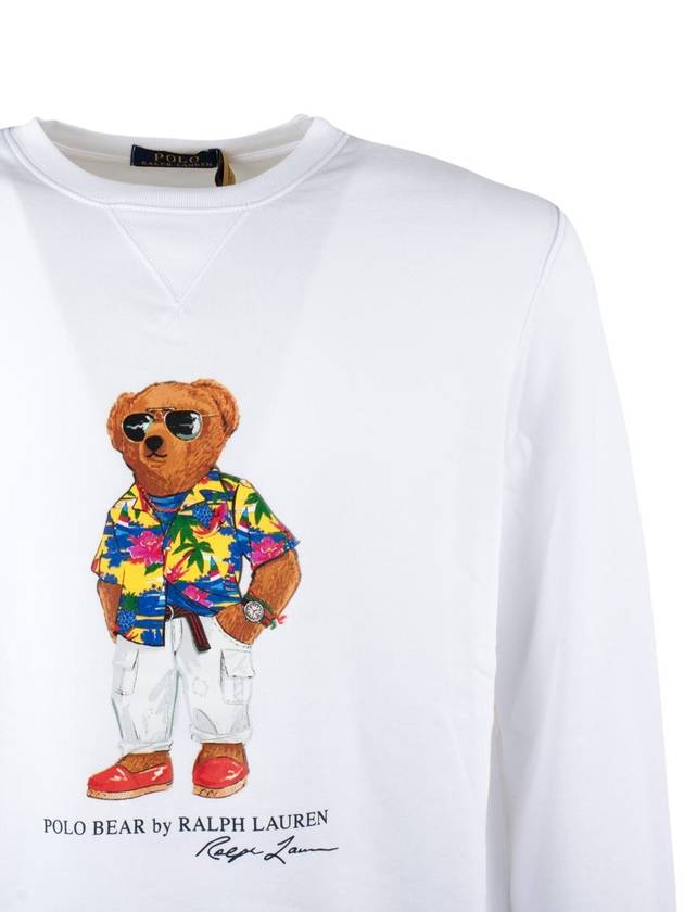 Ralph Lauren Sweatshirt Polo Bear White - RALPH LAUREN - BALAAN 3