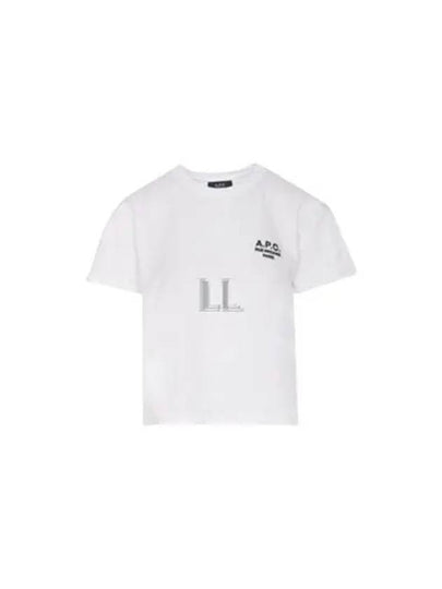 Boxy Rue Madame Short Sleeve T-Shirt White - A.P.C. - BALAAN 2