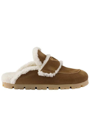 Shearling Slippers 1S711M X0O F0401 B0111228533 - PRADA - BALAAN 1