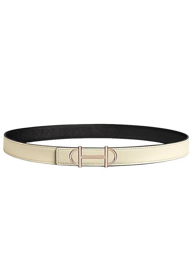 Gamma Belt Buckle Reversible Leather Strap 24mm H075364CDZ2 H052150CAET085 - HERMES - BALAAN 2