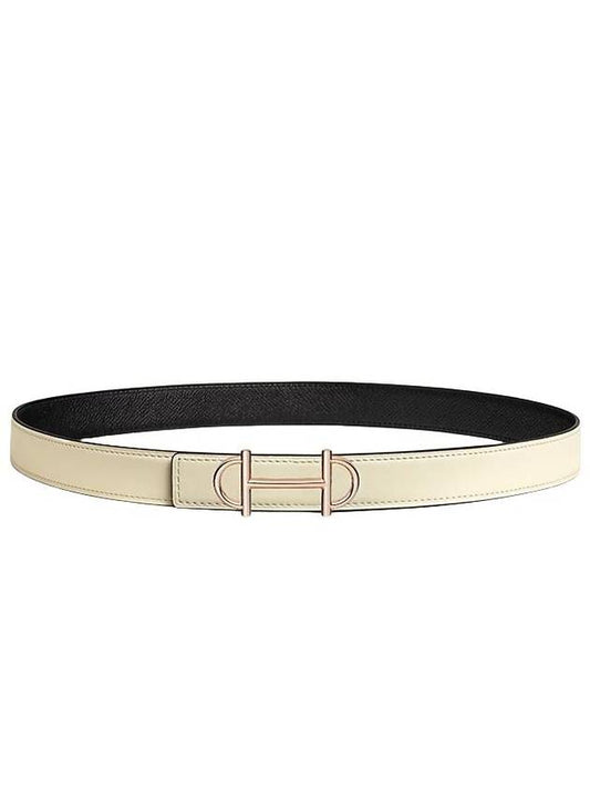 Gamma Belt Buckle Reversible Leather Strap 24mm H075364CDZ2 H052150CAET085 - HERMES - BALAAN 1