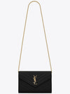 Monogram Matelasse Chain Shoulder Bag Black - SAINT LAURENT - BALAAN 3