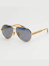 GG Pilot Frame Sunglasses Gold - GUCCI - BALAAN 4