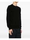 Crewneck Soft Cotton Knit Top Black - STONE ISLAND - BALAAN 3