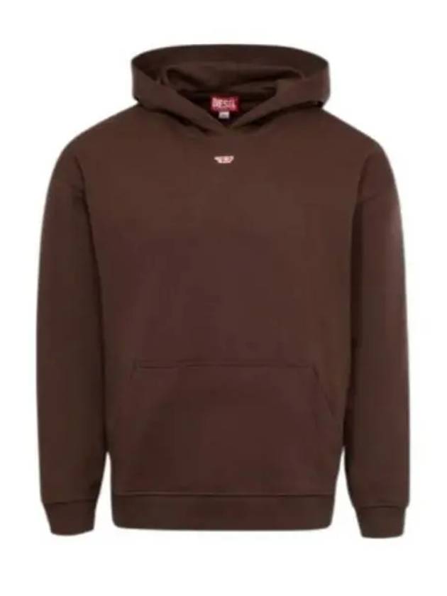 D Logo Patch Hoodie Brown - DIESEL - BALAAN 2