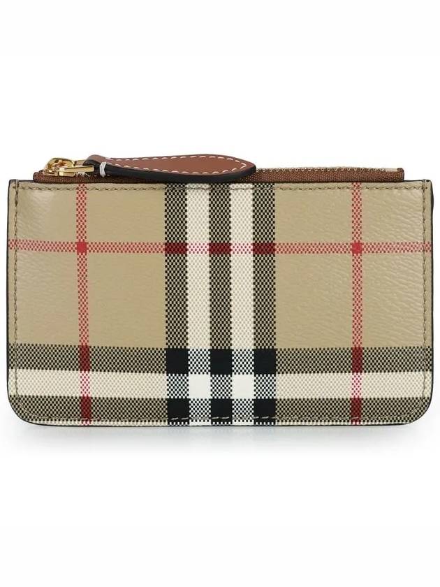 Check Strap Card Wallet Archive Beige - BURBERRY - BALAAN 3