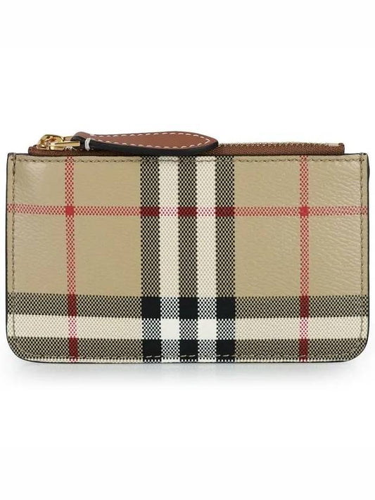 Check Strap Card Wallet Archive Beige - BURBERRY - BALAAN 2