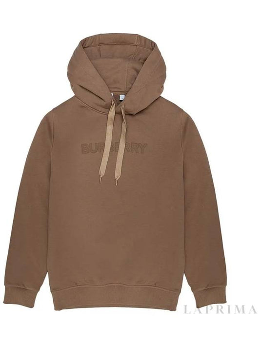 Men's Logo Knit Hooded Brown - BURBERRY - BALAAN.