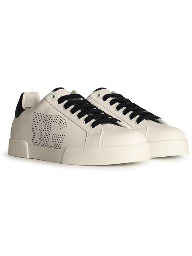 Dolce & Gabbana White Leather Sneakers - DOLCE&GABBANA - BALAAN 2