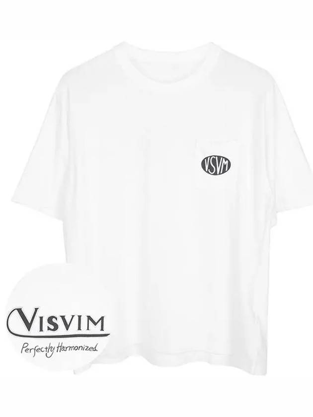 24SS White Black VSVM Pocket Logo TShirt 0124105010029 BLACK - VISVIM - BALAAN 4