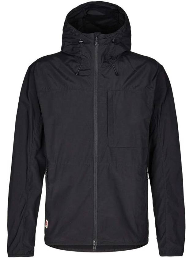 Men's High Coast Wind Jacket Black - FJALL RAVEN - BALAAN 2