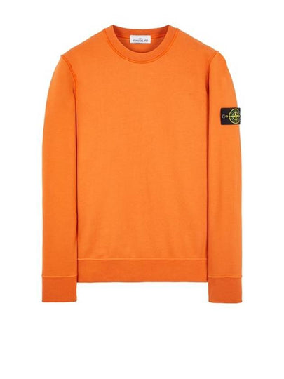 Wappen Patch Crew Neck Sweatshirt Orange - STONE ISLAND - BALAAN 2