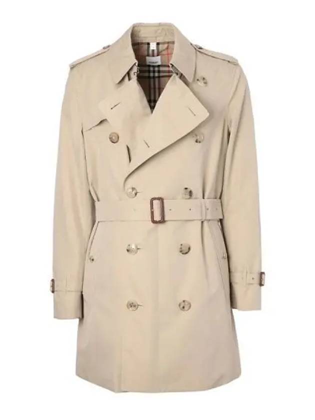 Cotton Gabardine Trench Coat Beige - BURBERRY - BALAAN 2