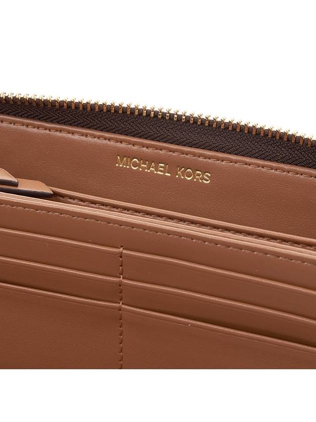 Parker Large Logo Continental Long Wallet Brown - MICHAEL KORS - BALAAN 11