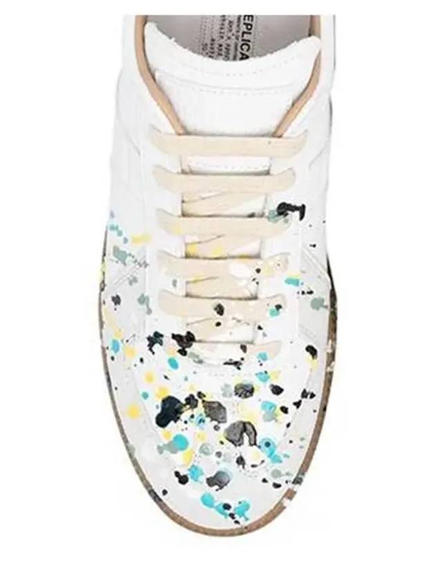 Replica Paint Drop Low Top Sneakers White - MAISON MARGIELA - BALAAN 7