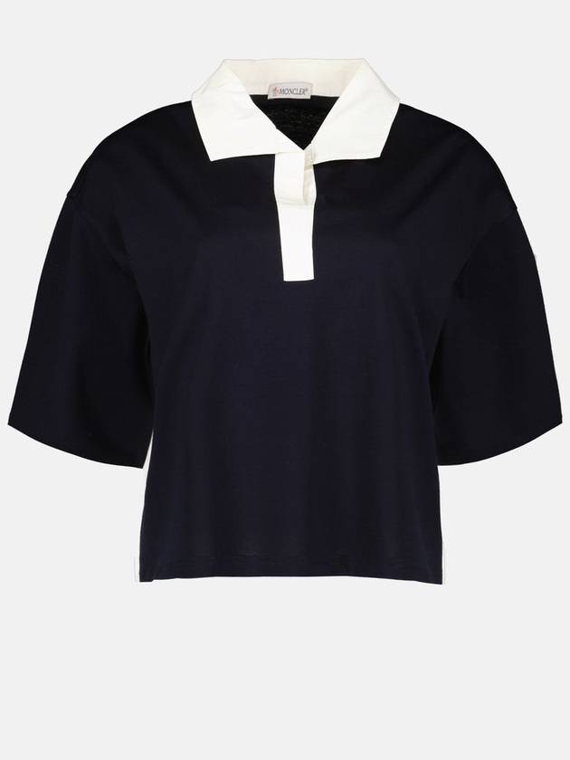 logo patch collar shirt - MONCLER - BALAAN 1