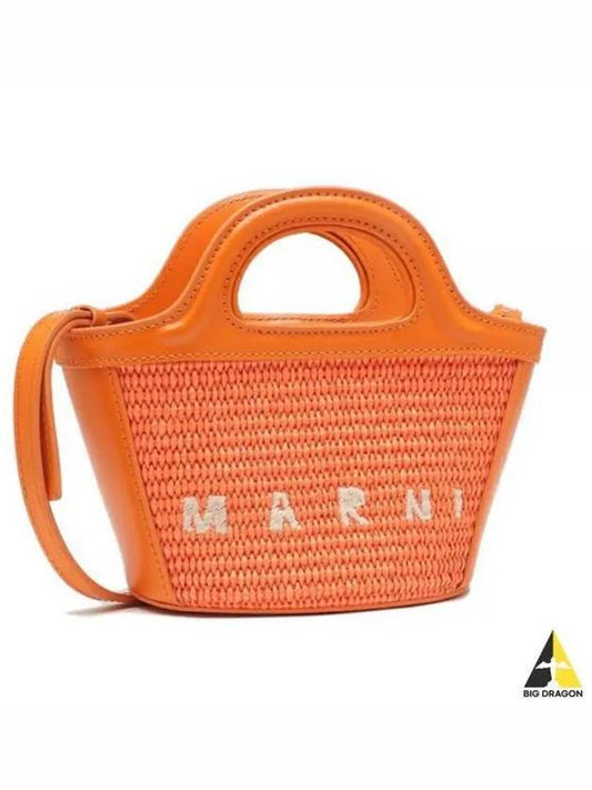 Rattan Micro Tropicalia Cross Bag Orange - MARNI - BALAAN 2