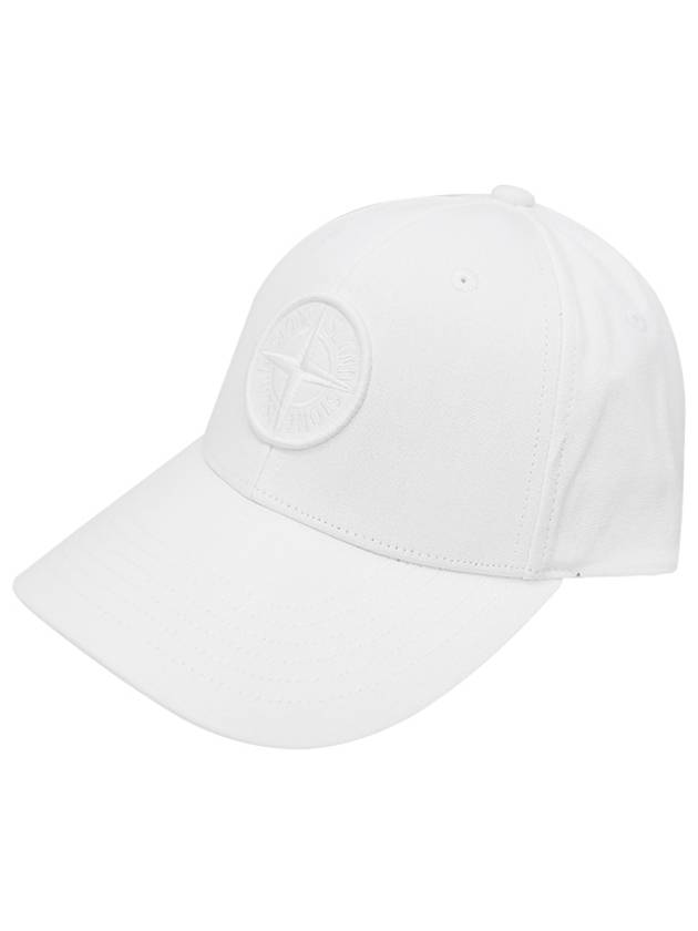 6 Panel Ball Cap White - STONE ISLAND - BALAAN 2