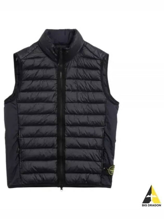 Loom Woven Chambers Recycled Nylon Down TC Vest Navy - STONE ISLAND - BALAAN 2