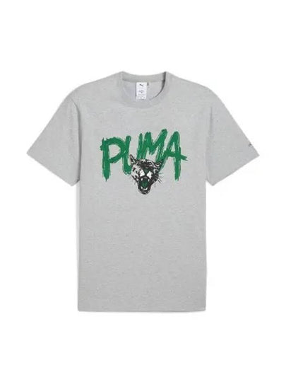 Graphic Short Sleeve T-Shirt Grey - PUMA - BALAAN 2