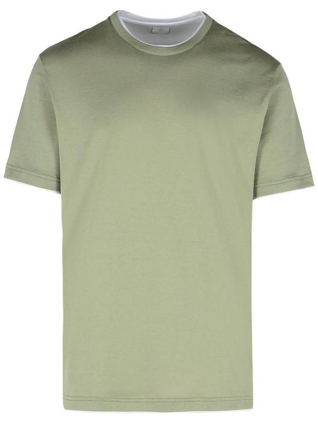 Eleventy Green Cotton T-Shirt - ELEVENTY MILANO - BALAAN 1