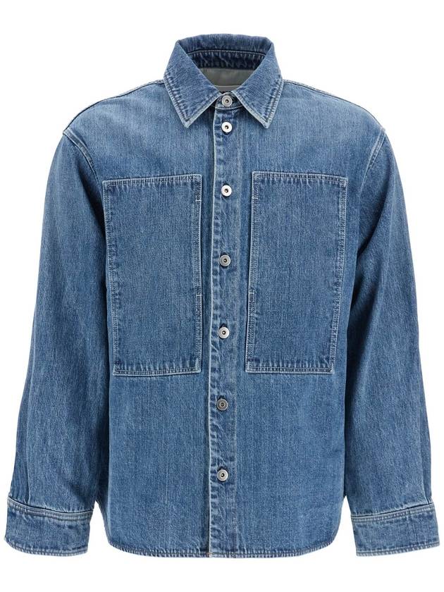 japanese denim overshirt for men - JIL SANDER - BALAAN 1