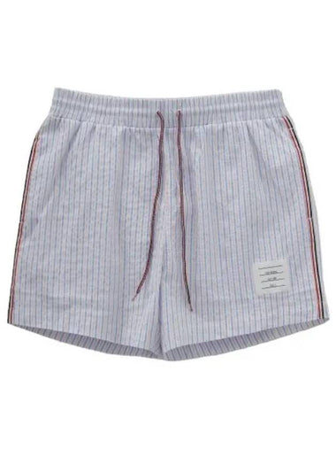 RWB Striped Swim Shorts Pants Sky Blue - THOM BROWNE - BALAAN 1