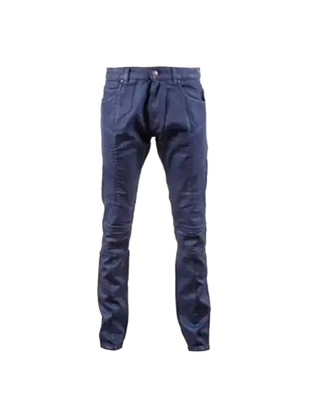 Biker Coating Slim Fit Jeans Blue - BALMAIN - BALAAN 1