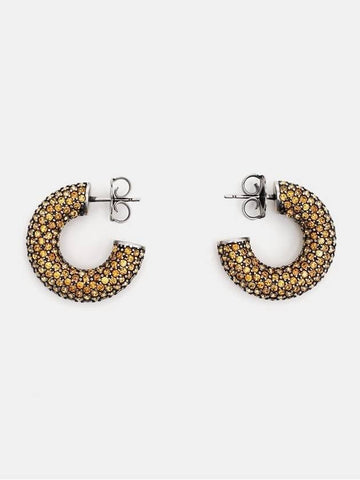 Cameron Hoop Small Earrings - AMINA MUADDI - BALAAN 1