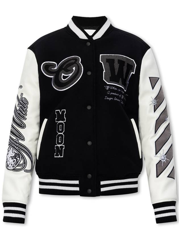 23 fw Off-White Meteor Valcity Bomber Jacket OWEK004F23FAB005 1001 B0230503990 - OFF WHITE - BALAAN 2