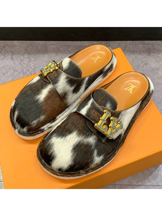 Men s Sandals LV Easy Mule Cowhide Pony Style Slip On - LOUIS VUITTON - BALAAN 1