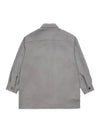 Men's Maxi Over Long Sleeve Shirt Taupe - AMI - BALAAN 3