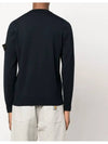 Logo Patch Round Neck Knit Top Navy - STONE ISLAND - BALAAN 6