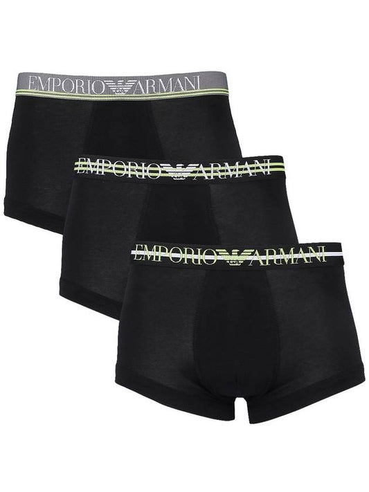 Men's Logo Band Briefs 3 Pack Black - EMPORIO ARMANI - BALAAN 2