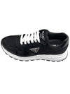 Prax 01 Re-Nylon Brushed Leather Low-Top Sneakers Black - PRADA - BALAAN 2