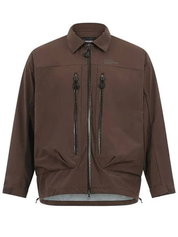 Men's OG Core Shell Zip Up Jacket Brown - OFFGRID - BALAAN 1